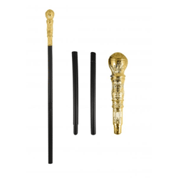Goldener Pimp Stock 81cm, 3er-Set, Verkleidungszubehör mit Goldspitze