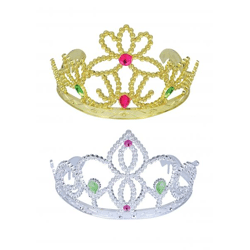 Gold/Silber-Tiara – Sortiment, 12 cm Durchmesser. x 8 cm – Elegante Krone für Hochzeiten und Kostümpartys