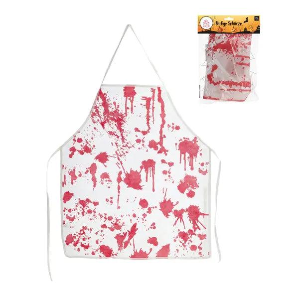 Grausige Blutspritzer-Sch&uuml;rze - Ca. 60x70cm | Perfektes Accessoire f&uuml;r Halloween-Kost&uuml;me!