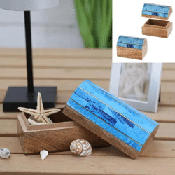 Große Maritime Schatzkiste, Nautisches Design, ca. 13cm Breit