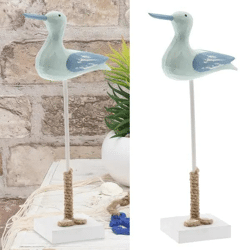 Große Möwe auf Standfuß - ca. 36cm Hoch, Maritime Dekoration