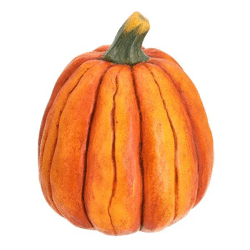 Großer Deko-Kürbis – Design 2, Herbst/Halloween-Deko, ca. 26x31cm