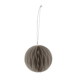 Großer Grauer Runder Honeycomb Hänger - 10cm Durchmesser, Elegantes Dekoelement