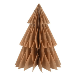 Großer Naturfarbener Honeycomb Tannenbaum, Standdeko, Öko-Design, 40cm