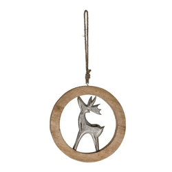 Großer Runder Rentier-Hänger, Durchmesser ca. 20 cm