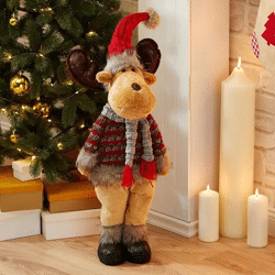 Großer Stehender Elch - Dekorativ und Lebensecht, 60cm Hoch