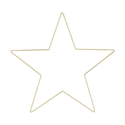 Großer Stern zum Hängen DIY, Gold, Dekoration, ca. 57cm Durchmesser - Elegant für Zuhause und Events