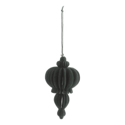 Großes grünes Honeycomb-Hängedekor, Ornament, ca. 15 cm Höhe