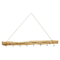 Großes Wanddekor-Set Naturlook, zum Aufhängen, 8 Haken, Ca. 80cm Breit