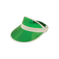 Green peaked cap for adults | Sporty sun visor