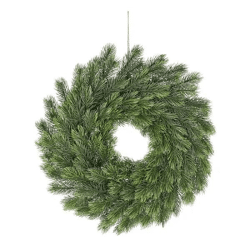 Grüner Künstlicher Tannenkranz, Klassische Weihnachtsdeko, Ca. 40cm Durchmesser