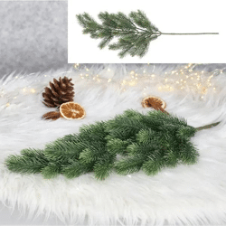 Grüner Künstlicher Tannenzweig, Naturgetreues Dekoelement, Ca. 65cm Lang