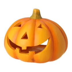 Gruseliges Halloween-Licht, Kürbisform, Groß, ca. 19cmD - Schaurige Dekoration für die Halloween-Nacht