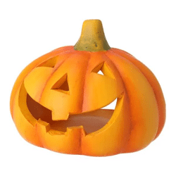 Gruseliges Kürbis-Windlicht, Klein, ca. 10cmD - Perfekt für schaurige Halloween-Dekorationen