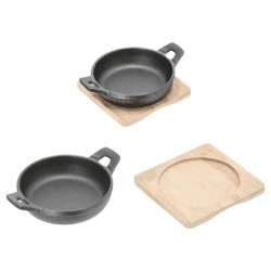 Gusseiserne Servierpfanne, 2 Henkel, S, ca. 12,5cmD