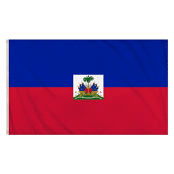 Haiti-Flagge 5 Fuß x 3 Fuß – Nationalflagge aus strapazierfähigem Polyester mit lebendigen Farben