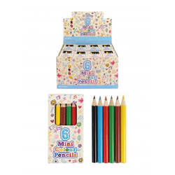 Halbformat-Penloden, 6Er-Pack in Box, 6 Verschiedene Farben - Kompakte Bunte Stifte für Schule und Kunst