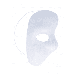 Halbgesichtsmaske Weiß, Atemschutzmaske, Staubfilter, Verstellbar