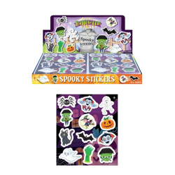 Halloween-Aufkleber, 10 cm x 11,5 cm, 12 Stück Pro Karte
