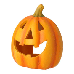 Halloween Kürbis Teelichthalter, Groß, ca. 20cmH - Gruselige Dekoration für schaurige Atmosphäre