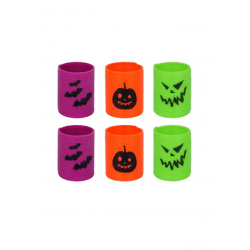 Halloween-Kürbislinsen, 3,5 cm, 3 verschiedene Farben – Party-Dekorationsset