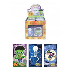 Halloween-Notizbücher, 9,3 cm x 5,5 cm, 3 verschiedene Designs