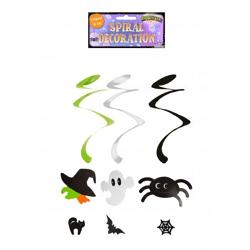 Halloween-Spiraldekoration zum Aufhängen – 46 cm, 3er-Set, Party-Dekoration