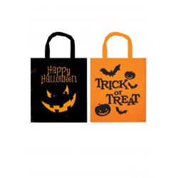 Halloween-Süßigkeitentasche 28x34cm - 2 Farben zur Auswahl, ideal für Süßes oder Saures