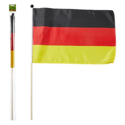 Handfahne Deutschland - Nationalflagge, 30x45 cm, Robustes Polyester