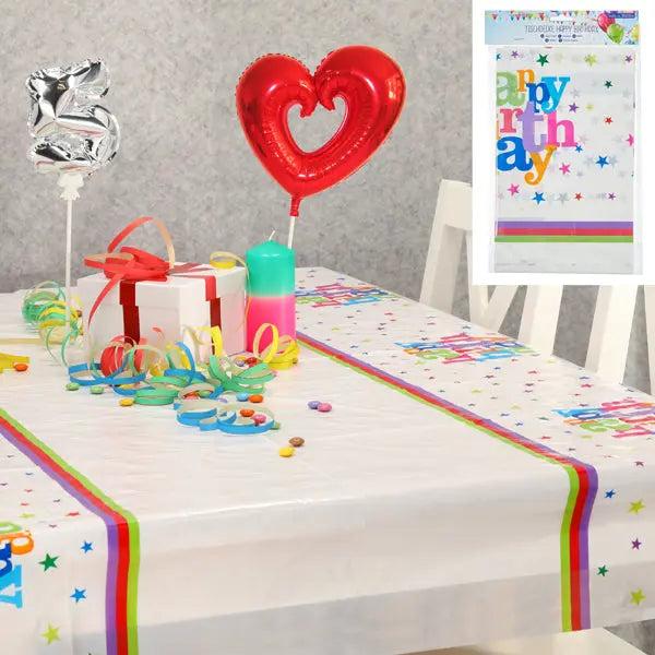 Happy Birthday Tischdecke, ca. 180x110cm &ndash; Perfekt f&uuml;r Geburtstagsfeiern
