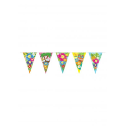 Hawaiianische Wimpelkette, 7M, 25 Pe-Wimpel, 20 x 31 cm, Außendekoration