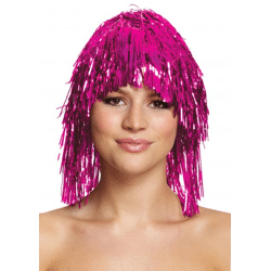 Heißpinkes Perücken-Kostümzubehör, Hochwertige Partyperücke, 20G