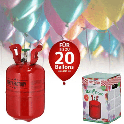 Heliumgas-Set für bis zu 20 Ballons – Perfekt für Partys und Feierlichkeiten