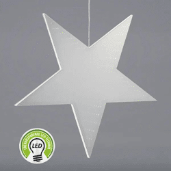 Heller LED Stern-Tunnel, 60 LEDs, 30cm Durchmesser, festliche Weihnachtsdekoration