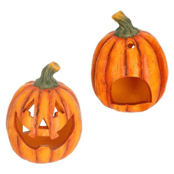 Herbstliche Atmosphäre: Kürbis Teelichthalter, Design 1, Mittelgröße (ca. 17cmH)