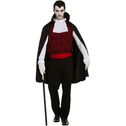 Herren Vampir Kostüm Für Erwachsene, Halloween Verkleidung, Gruseliges Outfit