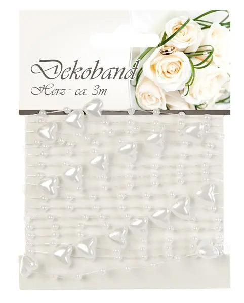 Herzf&ouml;rmiges Dekoband &ndash; Romantisch, Vielseitig, 3 Meter Lang