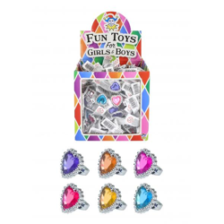 Herzring, 2 x 4 cm, 2 Designs, 6 verschiedene Farben – modischer Liebesschmuck