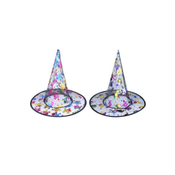 Hexenhut für Kinder, mehrfarbig, 2 verschiedene Designs – ideal für Halloween-Kostüme