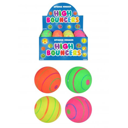 Hochsprung-Gummiball 6,2 cm, 4 verschiedene Farben, robuster Spielball für Kinder