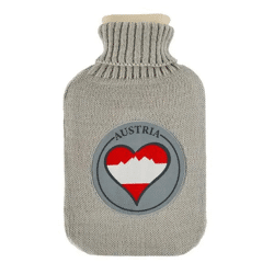 Hochwertige Wärmflasche Austria, 1500 ml - Langlebig, Zuverlässig und Komfortabel
