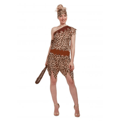 Höhlenmensch-Kostüm für Erwachsene, Urzeitmann-Outfit, Steinzeit-Kostüm, Einheitsgröße