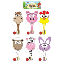 Wooden paddle ball bat 