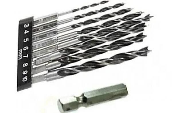 HOLZBOHRERSATZ: Hochwertiger Holzbohrersatz - Professionelles Bohrer-Set f&uuml;r pr&auml;zises Arbeiten in Holz