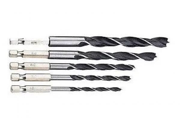 HOLZBOHRERSATZ: Hochwertiger Holzbohrersatz - Profi Bohrer-Set f&uuml;r pr&auml;zises Bohren in Holz