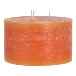 Honigfarbene Dreidocht-Kerze, Durchmesser 15cm - Sanftes Leuchten