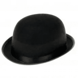 Hut Melone in Schwarz