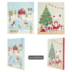 Individueller DIY Adventskalender, 2-in-1, 31x37,5cm - Gestalten Sie Ihre eigene festliche Überraschung