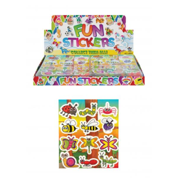 Insect sticker set, 12 pieces, 10 x 11.5 cm, colorful stickers for scrapbooking and writing