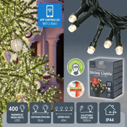 Intelligente LED-Lichterkette, 40 Meter, 400 LEDs - Optimale Beleuchtungslösung
